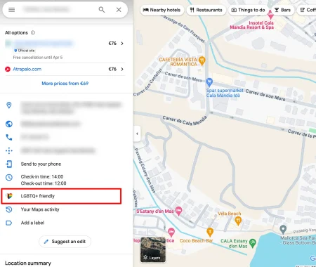 GBP LGTB+ attribute on Google Maps